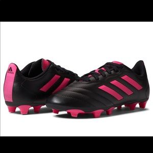 adidas Kids Soccer cleats Black/Team Shock Pink 2/Black 10.5